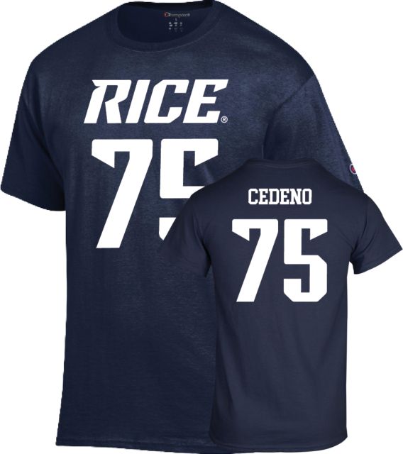 Rice Football T Shirt Cedeno - 75 - ONLINE ONLY