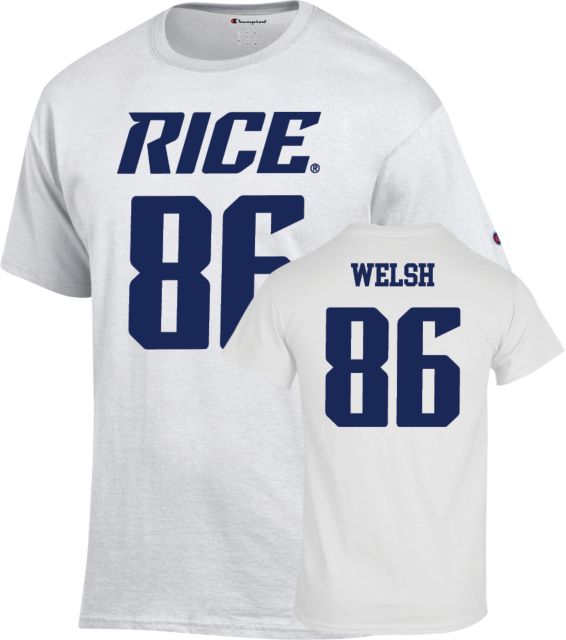 Rice Football T Shirt Welsh - 86 - ONLINE ONLY