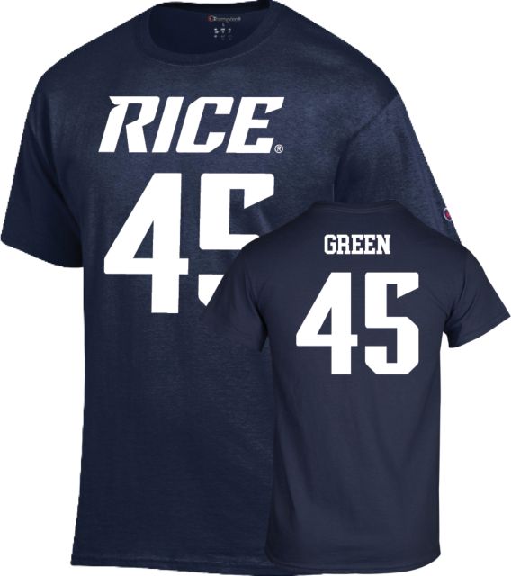 Rice Football T Shirt Green - 45 - ONLINE ONLY