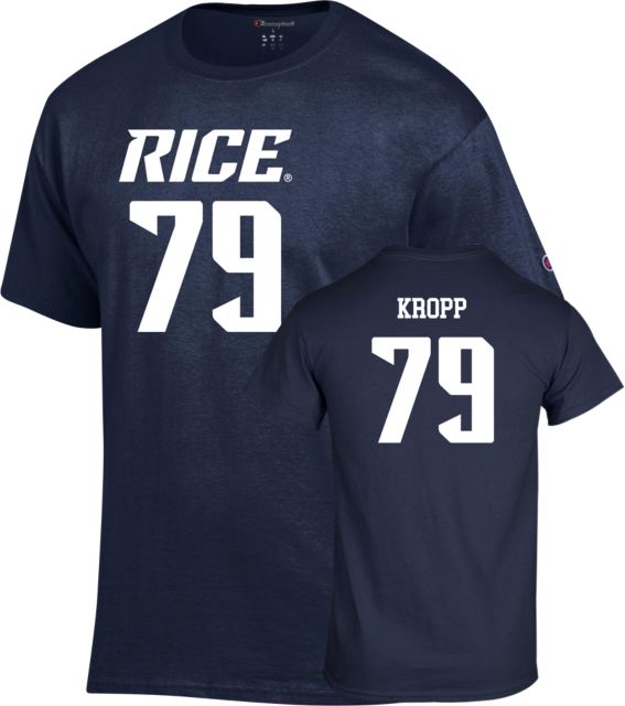 Rice Football T-Shirt Weston Kropp - 79 - ONLINE ONLY