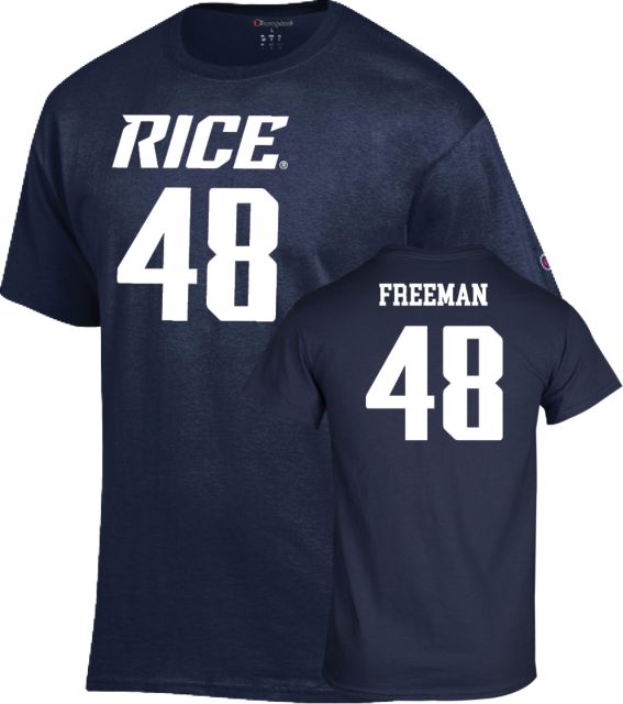 Rice Football T-Shirt Wyatt Freeman - 48 - ONLINE ONLY