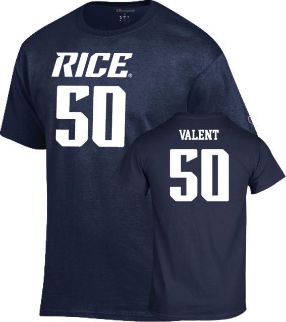 Rice Football T-Shirt Patrick Valent - 50 - ONLINE ONLY