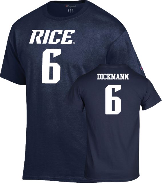 Rice Football T-Shirt Drayden Dickmann - 6 - ONLINE ONLY