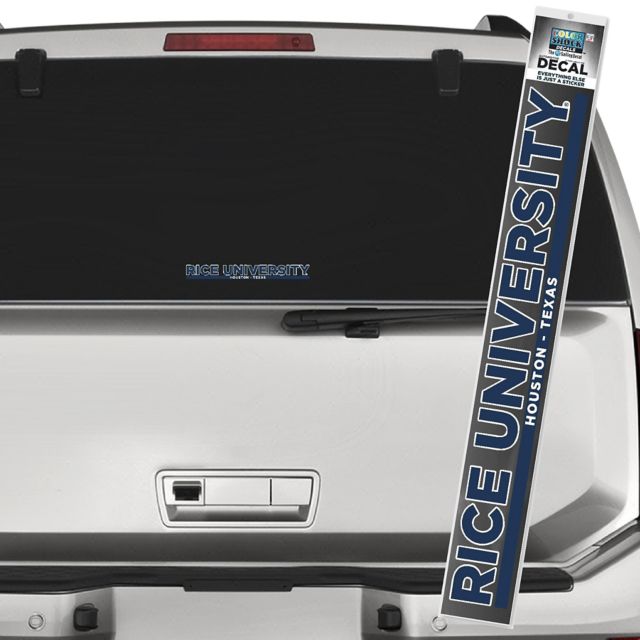 Rice University Strip Decal