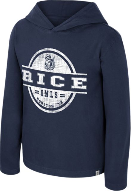 Rice University Owls Youth Hooded Long Sleeve Shirt