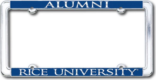 Rice University License Plate Frame