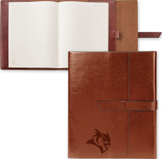 Rice Fabrizio Portfolio w/Loop Closure Owl Head Engraved - ONLINE ONLY