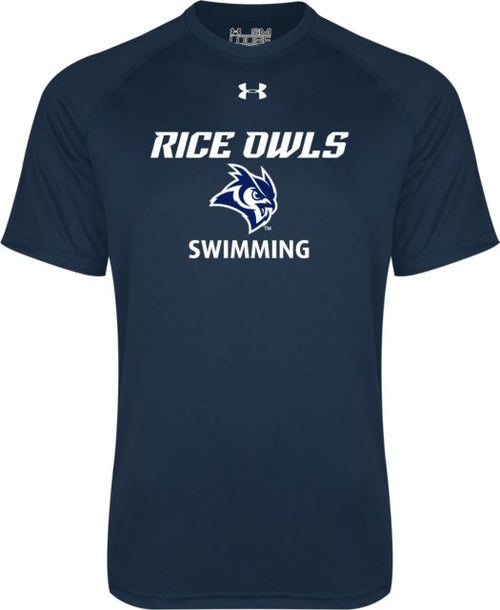Rice Under Armour Tech Tee Swimming - ONLINE ONLY