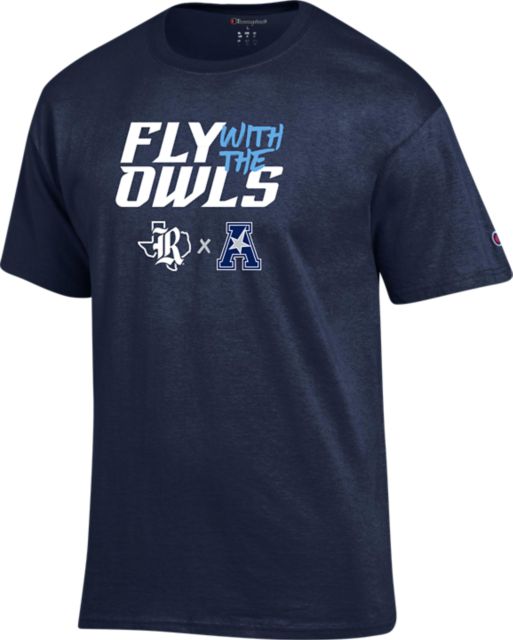 Rice Champion T Shirt Rice University Fly with The Owls Design