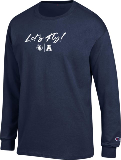 Rice Champion Long Sleeve T Shirt Lets Fly Rice Texas A Conference Stacked