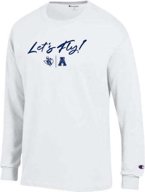 Rice Champion Long Sleeve T Shirt Lets Fly Rice Texas A Conference Stacked