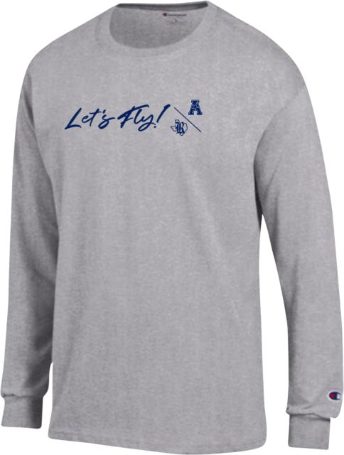 Rice Champion Oxford Long Sleeve T Shirt Lets Fly Rice Texas A Conference Flat
