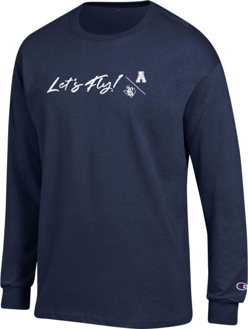 Rice Champion Long Sleeve T Shirt Lets Fly Rice Texas A Conference Flat