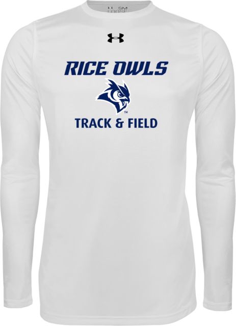 Rice Under Armour Long Sleeve Tech Tee Track and Field - ONLINE ONLY