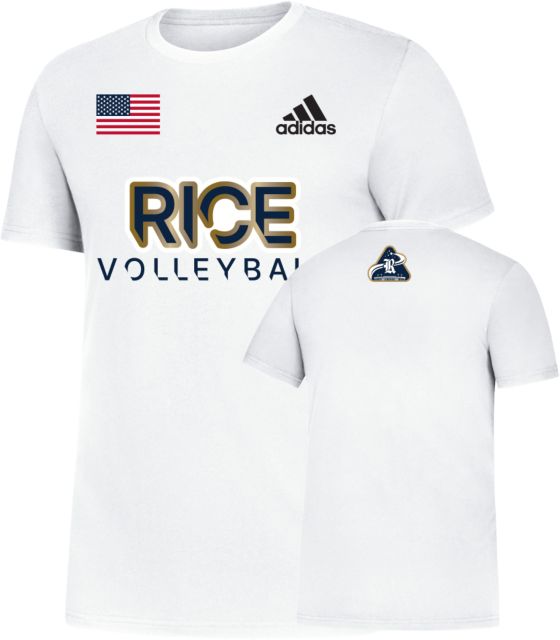 Rice Adidas Amplifier Tee Space Rice Volleyball - ONLINE ONLY
