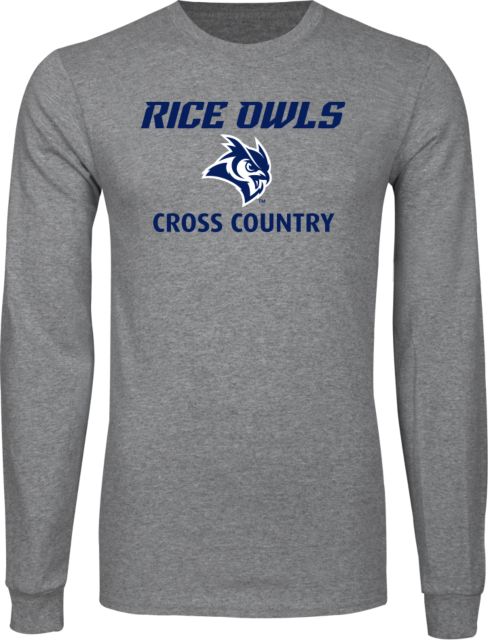 Rice Long Sleeve T Shirt Cross Country - ONLINE ONLY