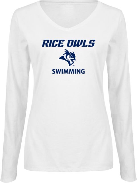 Rice Ladies Long Sleeve V Neck Tee Swimming - ONLINE ONLY