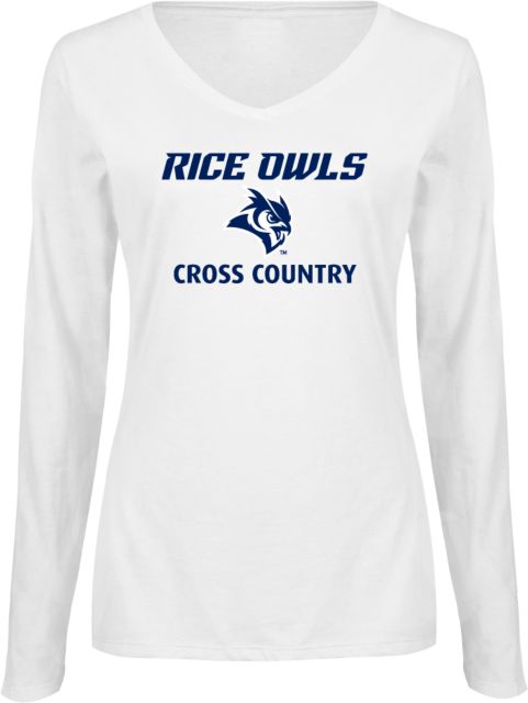 Rice Ladies Long Sleeve V Neck Tee Cross Country - ONLINE ONLY