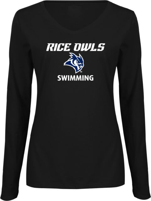 Rice Ladies Long Sleeve V Neck Tee Swimming - ONLINE ONLY