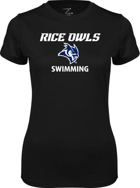 Rice Ladies Syntrel Performance Tee Swimming - ONLINE ONLY