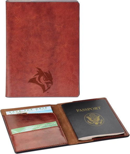 Rice Fabrizio RFID Passport Holder Owl Head Engraved - ONLINE ONLY