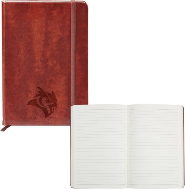 Rice Fabrizio Hard Cover Journal Owl Head Engraved - ONLINE ONLY