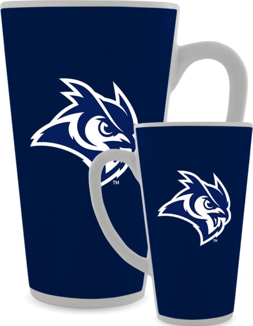 Rice Full Color Latte Mug 17oz Owl Head - ONLINE ONLY