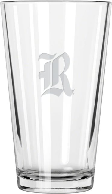 Rice Libbey Pint Glass 16oz R Engraved - ONLINE ONLY